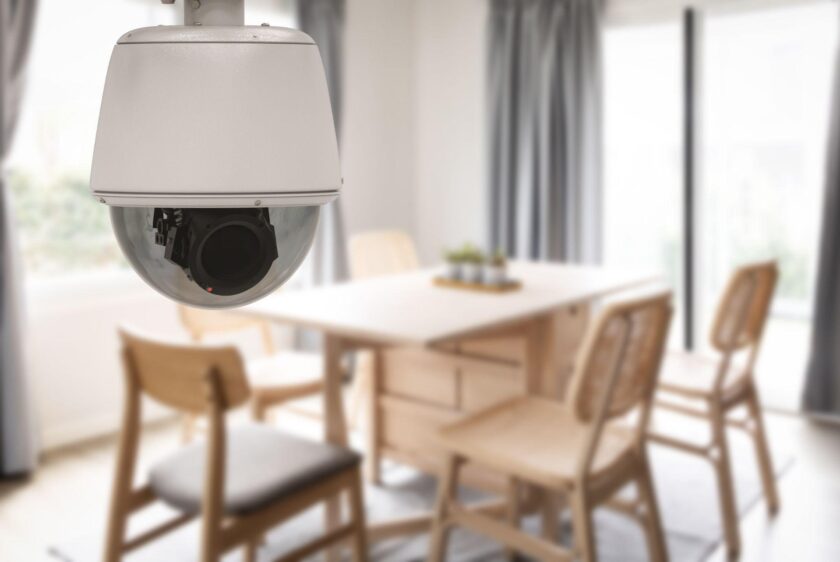 CCTV Camera System In Dining Room
